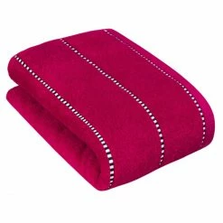 Billig ? ESPRIT HOME Esprit Box Stripes Duschtuch - 67x140 Cm - Raspberry ?