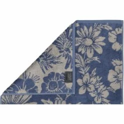 Blitzangebot ? Cawö Two-Tone Floral Duschtuch - 80x150 Cm - Blau ? -Bassetti -Geschäft unnamed file 145