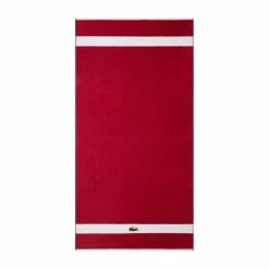 Bester Verkauf ? Lacoste L CASUAL Bio-Duschtuch - 70x140 Cm - Rouge ?
