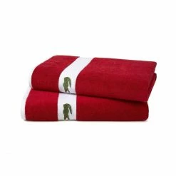 Bester Verkauf ? Lacoste L CASUAL Bio-Duschtuch - 70x140 Cm - Rouge ? -Bassetti -Geschäft unnamed file 1575