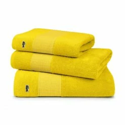 Brandneu ? Lacoste LECROCO Bio-Duschtuch - 70x140 Cm - Jaune ? -Bassetti -Geschäft unnamed file 1596