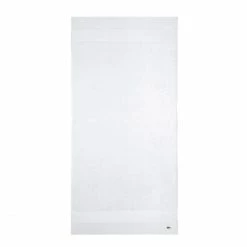 Billig ✔️ Lacoste LECROCO Bio-Duschtuch - 70x140 Cm - Blanc ?