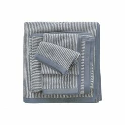 Beste Bewertungen von ? Marc O'Polo Timeless Tone Stripe Duschtuch - 70x140 Cm - Smoke Blue/off White ✨