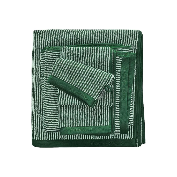 Billig ? Marc O'Polo Timeless Tone Stripe Duschtuch - 70x140 Cm - Pine Green/Offwhite ? 1 Billig ? Marc O'Polo Timeless Tone Stripe Duschtuch - 70x140 Cm - Pine Green/Offwhite ?