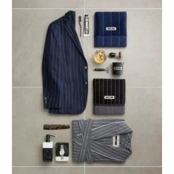 Blitzangebot ? Möve GENTLEMAN Nadelstreifen Mit Fischgrat-Bordüre Duschtuch - 80x150 Cm - Black-stone ? -Bassetti -Geschäft unnamed file 290