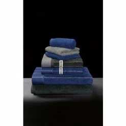 Rabatt ✨ Möve GENTLEMAN Nadelstreifen Mit Schlauchsaum Duschtuch - 80x150 Cm - Deep Sea-stone ? -Bassetti -Geschäft unnamed file 296