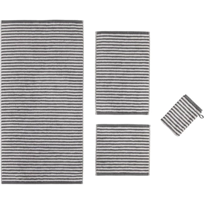 Bestpreis ? Cawö Campus Ringel Duschtuch - 70x140 Cm - Anthrazit ✨ 2 Bestpreis ? Cawö Campus Ringel Duschtuch - 70x140 Cm - Anthrazit ✨ – Bild 2