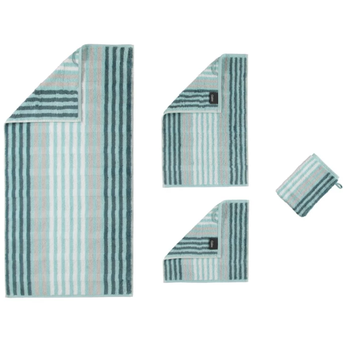 Schlussverkauf ? Cawö Noblesse Seasons Stripes Duschtuch - 80x150 Cm - Mint ? 3 Schlussverkauf ? Cawö Noblesse Seasons Stripes Duschtuch - 80x150 Cm - Mint ? – Bild 3