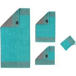 Besorgen ✔️ Cawö Two-Tone Duschtuch - 80x150 Cm - Türkis ? -Bassetti -Geschäft unnamed file 364