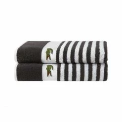 Budget ? Lacoste FRIENDLY Duschtuch - 70x140 Cm - Bitume ⌛ -Bassetti -Geschäft unnamed file 408