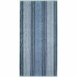 Auslauf ⌛ Cawö Delight Streifen Duschtuch - 70x140 Cm - Fjord ?