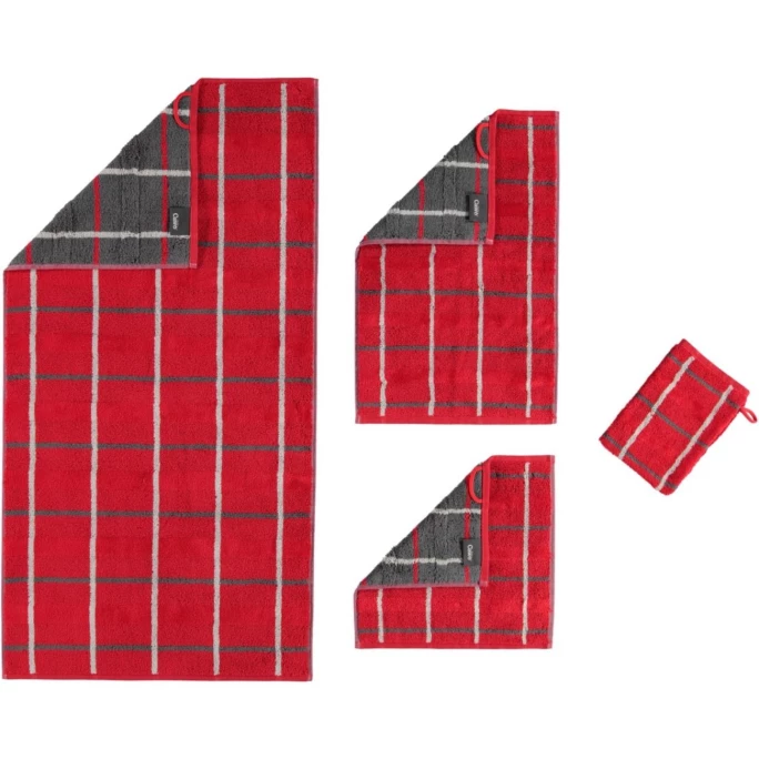 Billig ✨ Cawö Noblesse Square Duschtuch - 80x150 Cm - Rot ? 2 Billig ✨ Cawö Noblesse Square Duschtuch - 80x150 Cm - Rot ? – Bild 2