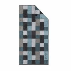 Neu ? JOOP! Joop Infinity Mosaic Duschtuch - 80x150 Cm - Graphite ⭐