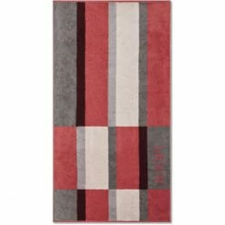 Auslauf ? JOOP! Shades Checked Duschtuch - 80x150 Cm - Coral ?