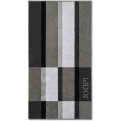 Brandneu ? JOOP! Shades Checked Duschtuch - 80x150 Cm - Platin ?