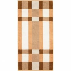 Bester Verkauf ? Cawö Delight Karo Duschtuch - 70x140 Cm - Caramel ?