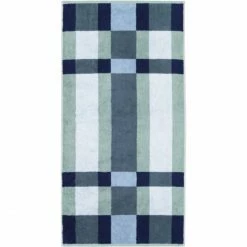 Besorgen ? Cawö Delight Karo Duschtuch - 70x140 Cm - Fjord ✨