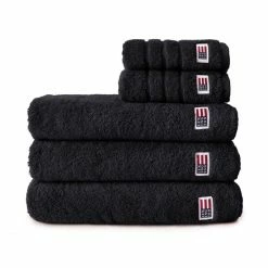 Budget ? LEXINGTON Original Towel Duschtuch - 70x130 Cm - Black ⌛